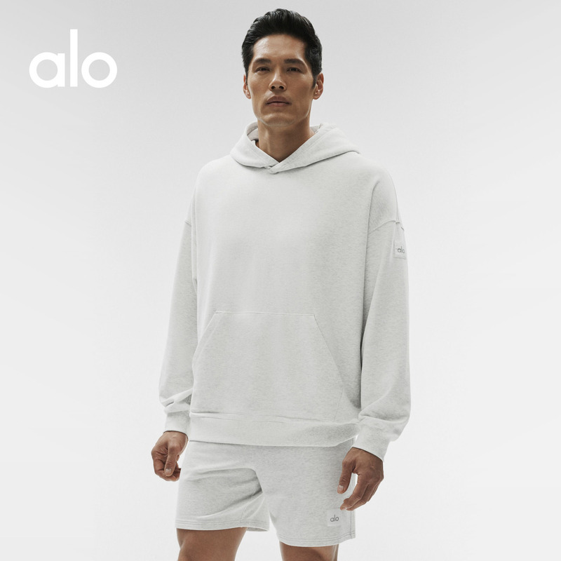 Alo｜Men's Double Take Loose-Fitting Sports Casual Drop-Shoulder Hoodie Sweatshirt