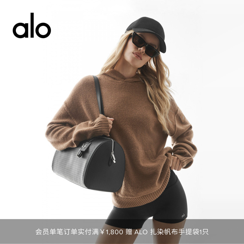 Alo｜Unisex 2026 Autumn New Class Street Casual Wool Blend Hooded Sweatshirt