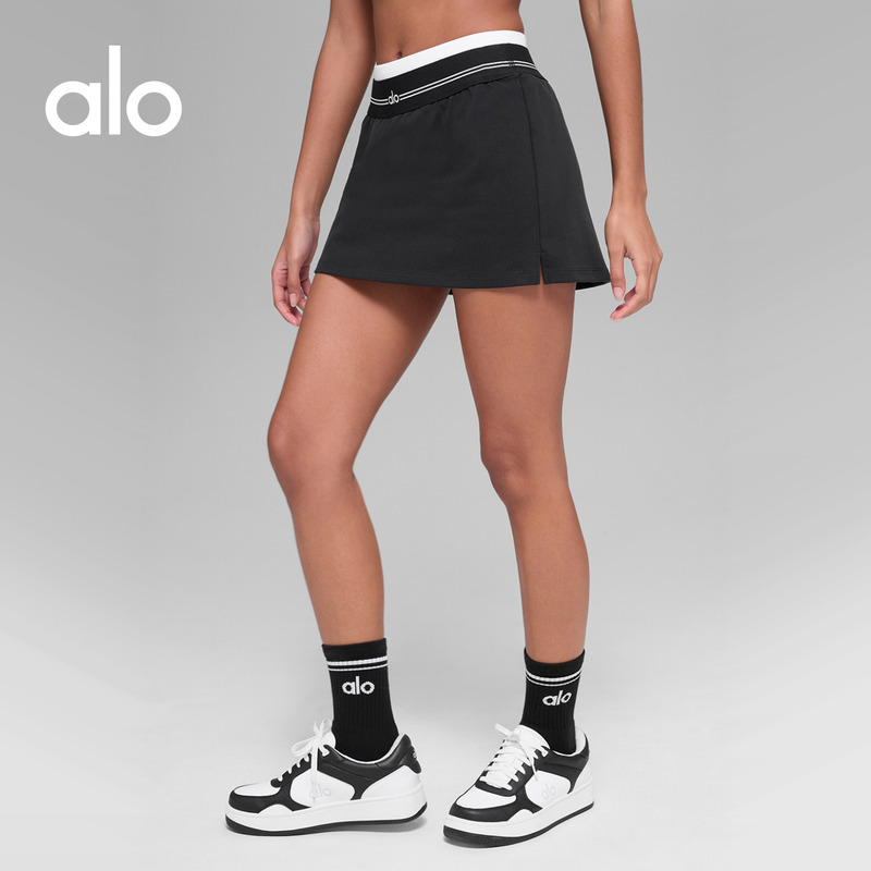 Alo｜Women's 2026 Autumn Airbrush Better Together Color-Block Tennis Skirt