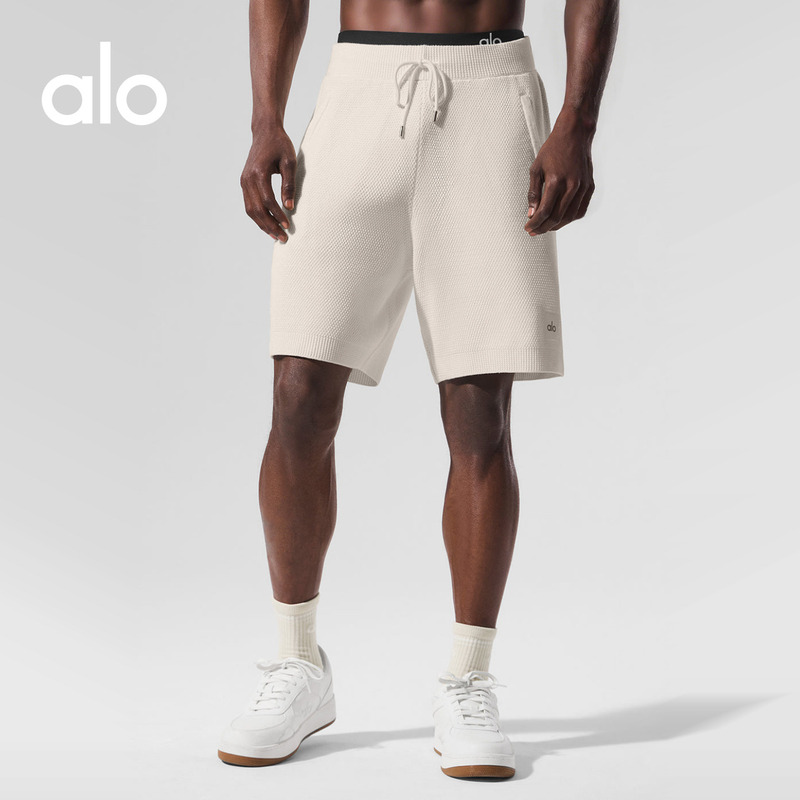 Alo|Men's Sports Club Loose Casual Sports Yoga Knit Shorts 7 Inches Alo|Men's Sports Club Loose Casual Sports Yoga Knit Shorts 7 Inches