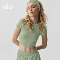 Alo｜Women's Timeless Slim Fit Short Casual Yoga Round Neck Short Sleeve T-Shirt