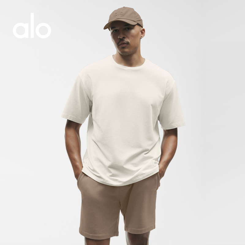 [Same Style as Wang Yibo] Alo｜Men's 2026 Autumn Double Take Sports Short Sleeve T-Shirt