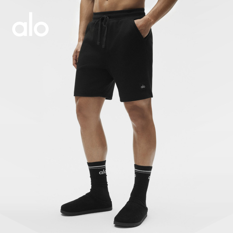 Alo|Men's Waffle Waffle Pattern Sports Casual Fitness Training Classic Shorts 7 Inches Alo|Men's Waffle Waffle Pattern Sports Casual Fitness Training Classic Shorts 7 Inches