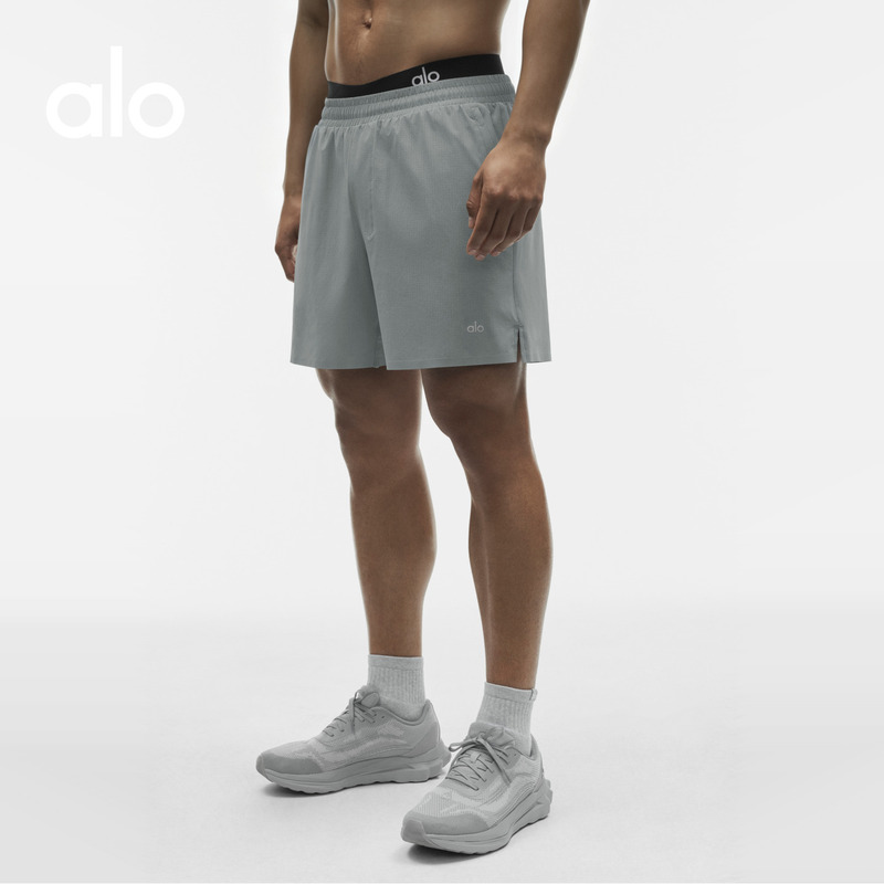 Alo|Men's Traction Sports Casual Yoga Cycling Pants Running Shorts 5" Alo|Men's Traction Sports Casual Yoga Cycling Pants Running Shorts 5"
