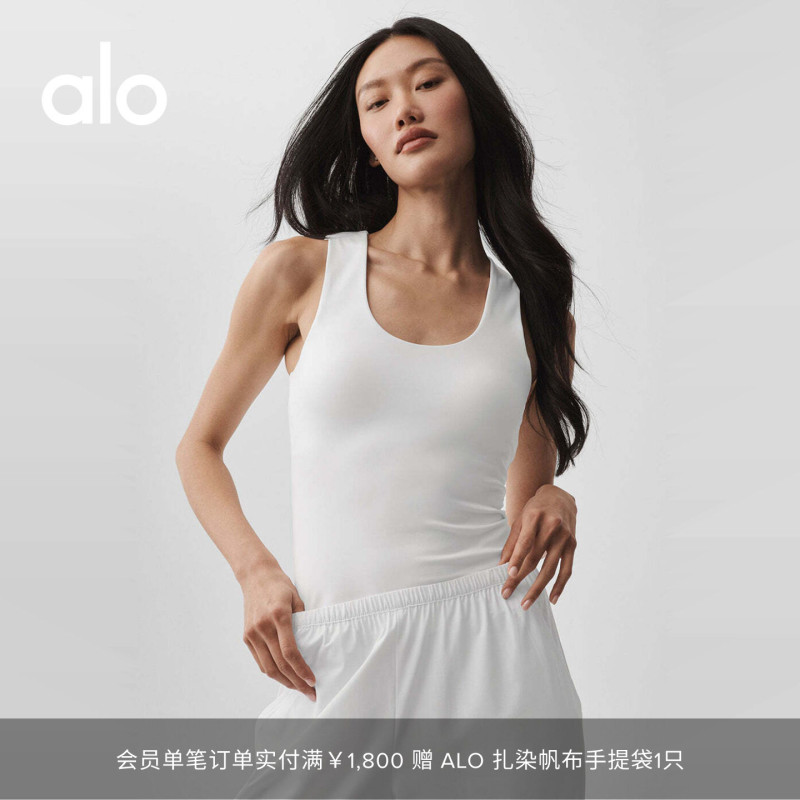 Alo|Women's Alo Softsculpt Slim Fit Strapless Sports Training Yoga Fitness Vest Alo|Women's Alo Softsculpt Slim Fit Strapless Sports Training Yoga Fitness Vest