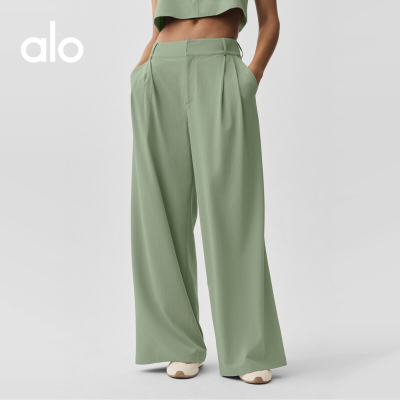Alo|Women's Dreamscape Loose Casual Trendy High-Waisted Wide-Leg Pants Regular Version Alo|Women's Dreamscape Loose Casual Trendy High-Waisted Wide-Leg Pants Regular Version