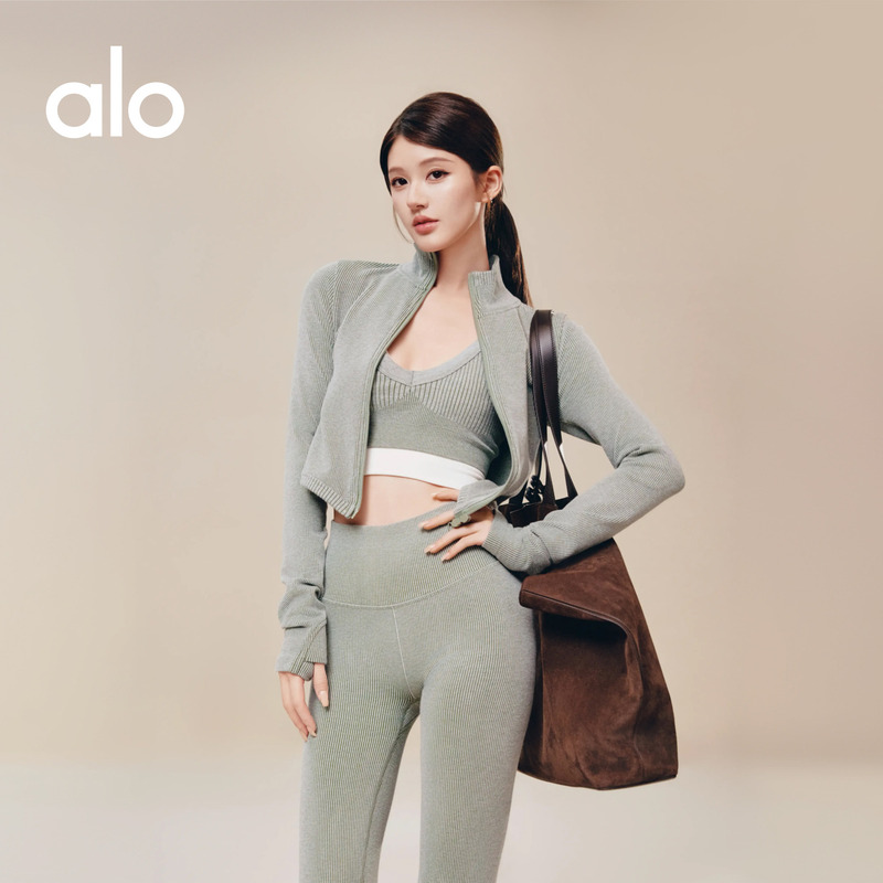 [Same Style as Zhao Lusi] Alo｜Women's Seamless Short Sports Casual Jacket
