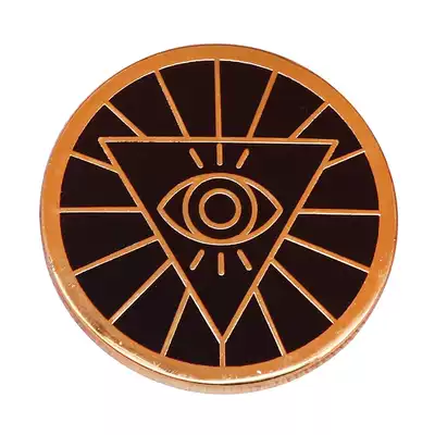Mysterious Illuminati Badge Eye of God Brooch