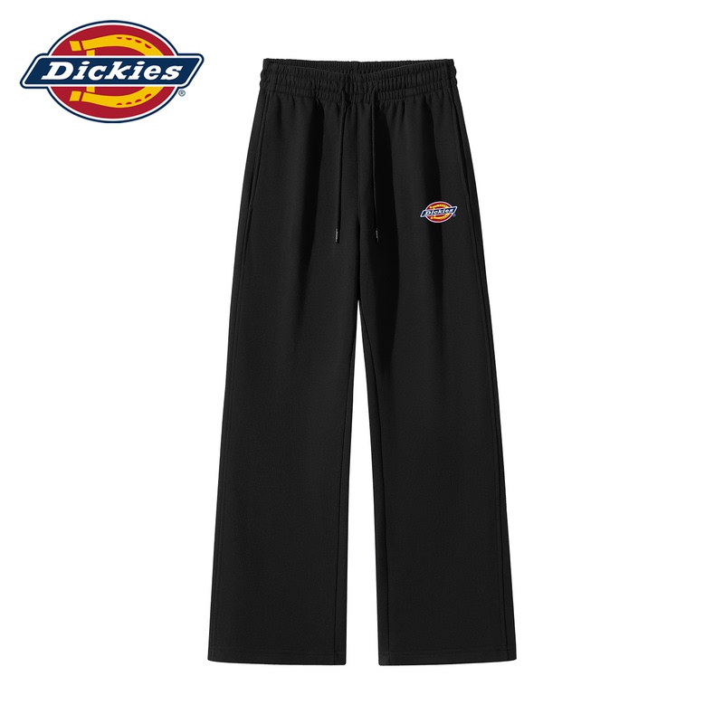 Dickies Official Straight-Leg Sweatpants for Men and Women, Autumn and Winter Style, American Heavy-Duty Embroidered Casual Trendy Sports Long Pants