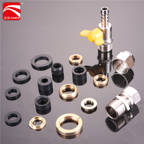 304 stainless steel gas pipe joint special pure copper circlip washer 4 minutes 6 minutes 1 inch sealing ring pipe fixed