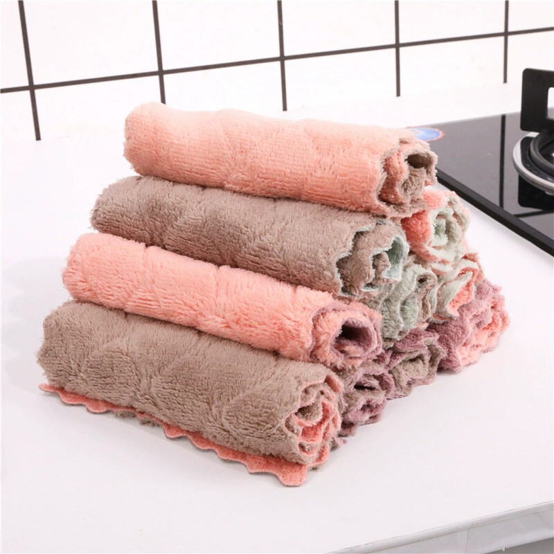 Diamond-Shaped Absorbent Cleaning Cloth, Dish Towel, Car Cleaning Towel, Household Kitchen Dishcloth, Double-Sided Thickened Cleaning Towel Diamond-Shaped Absorbent Cleaning Cloth, Dish Towel, Car Cleaning Towel, Household Kitchen Dishcloth, Double-Sided Thickened Cleaning Towel