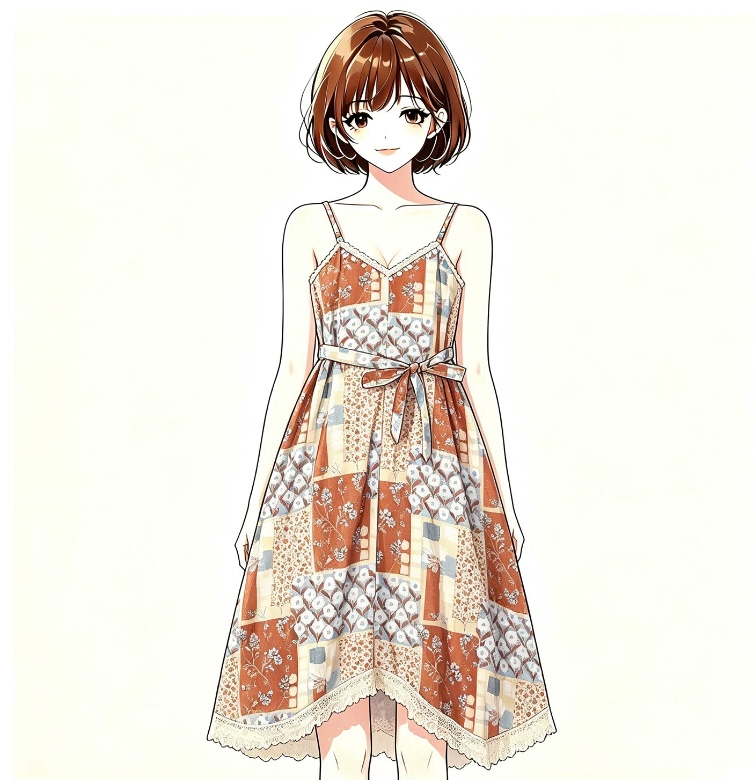 Hooxunuet【Outfit Guide】 Niche and Unique Plaid Dress Hx715B110