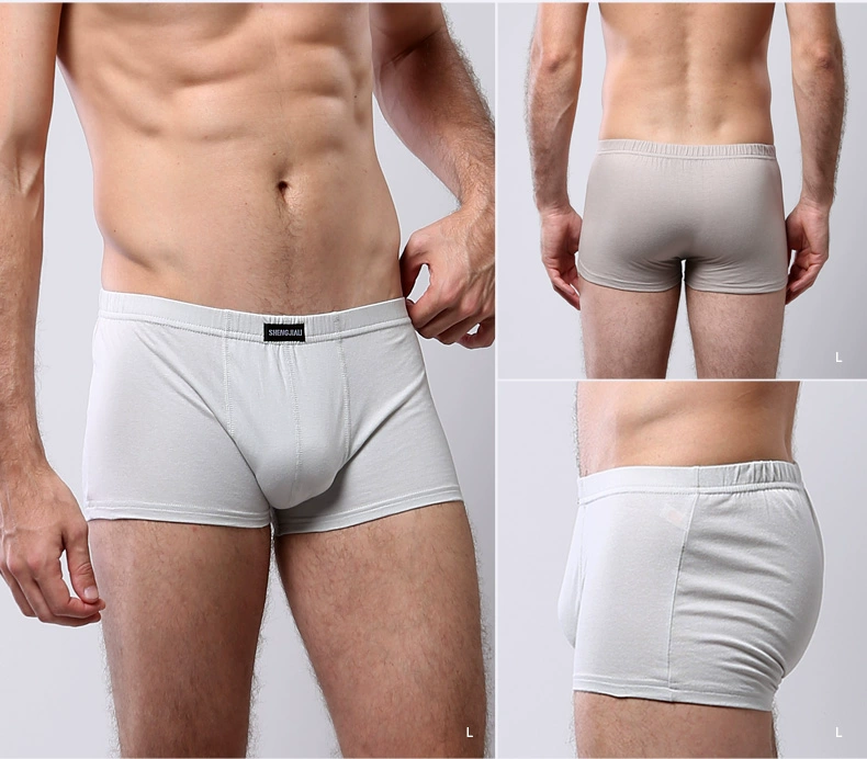 3 hộp quà tặng nam đồ lót cotton nam boxer mồ hôi thấm thở eo kích thước lớn cotton lỏng boxer