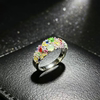 Natural grade A jadeite double cabochon ring (one of the variety)