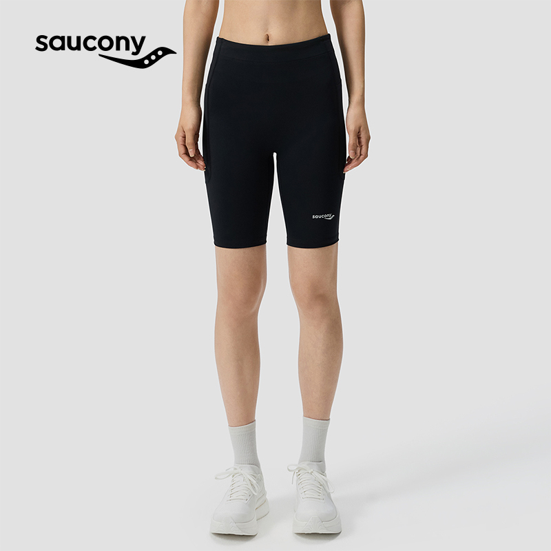 Saucony's New Women's High-Waisted Elastic Running Shorts Outdoor Sports Training Tight-Fitting Quarter Pants Saucony's New Women's High-Waisted Elastic Running Shorts Outdoor Sports Training Tight-Fitting Quarter Pants