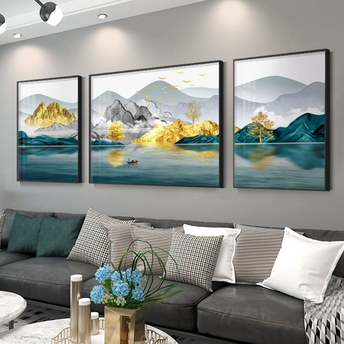 Sansui, современный и минималистичный декор для гостиной, настенный диван, китайский стиль