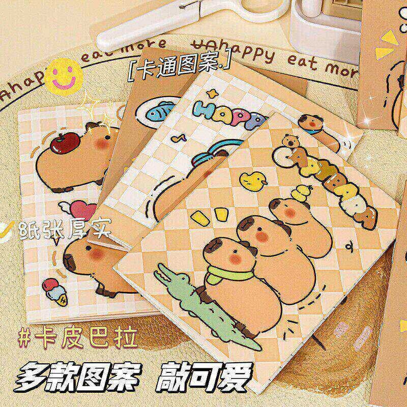 3 Capybara Pocket Notebooks for Students, Mini A7 Spiral-Bound Notebooks, Portable and Cute 3 Capybara Pocket Notebooks for Students, Mini A7 Spiral-Bound Notebooks, Portable and Cute