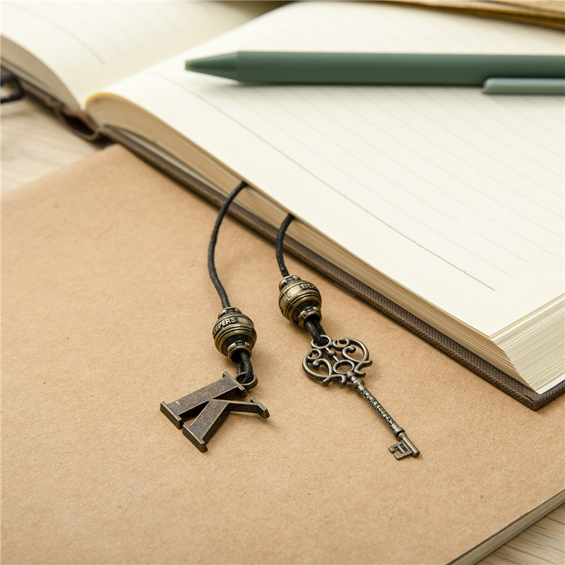 Classical letter pendant bookmark British IF Wenchuang Yingfu creative gift reading retro metal design cross