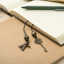 Classical alphabet pendant bookmark British IF cultural and creative English auxiliary creative gift reading retro metal design cross
