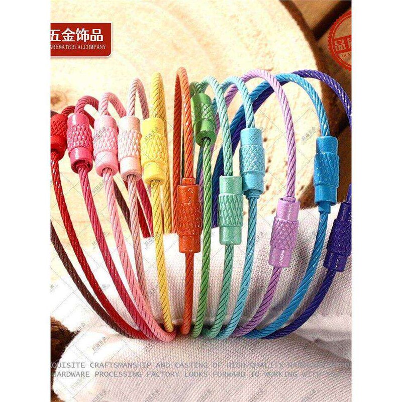Steel Wire Pendants, Various Colors, DIY Creative Colorful Painted Steel Wire Rings, Keychain DIY Accessory Parts Steel Wire Pendants, Various Colors, DIY Creative Colorful Painted Steel Wire Rings, Keychain DIY Accessory Parts