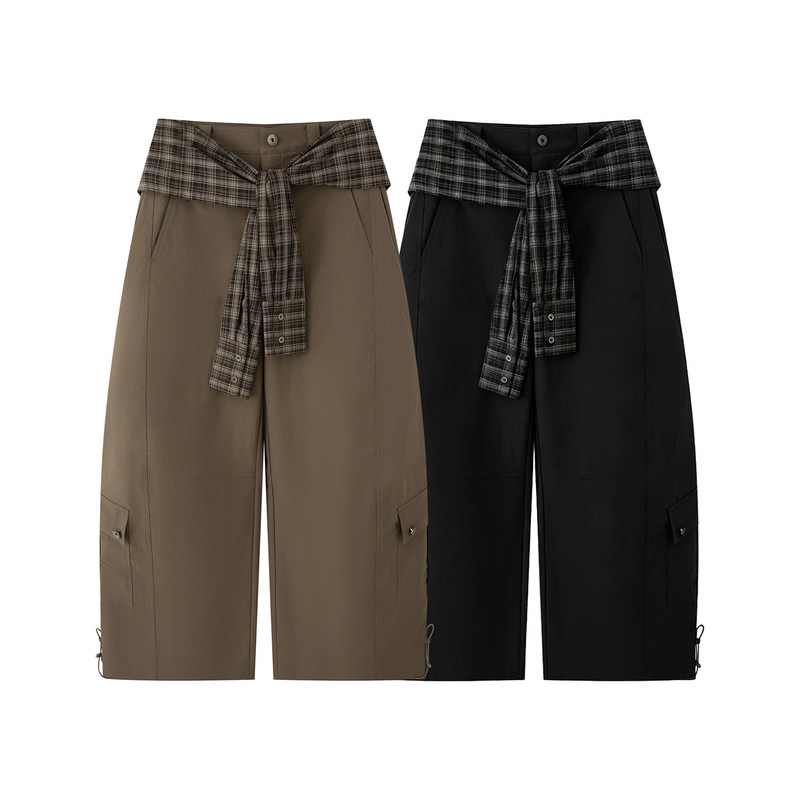 Mr&Er Online 2026 Autumn New High-Waisted Flap Work Casual Pants R6C73722