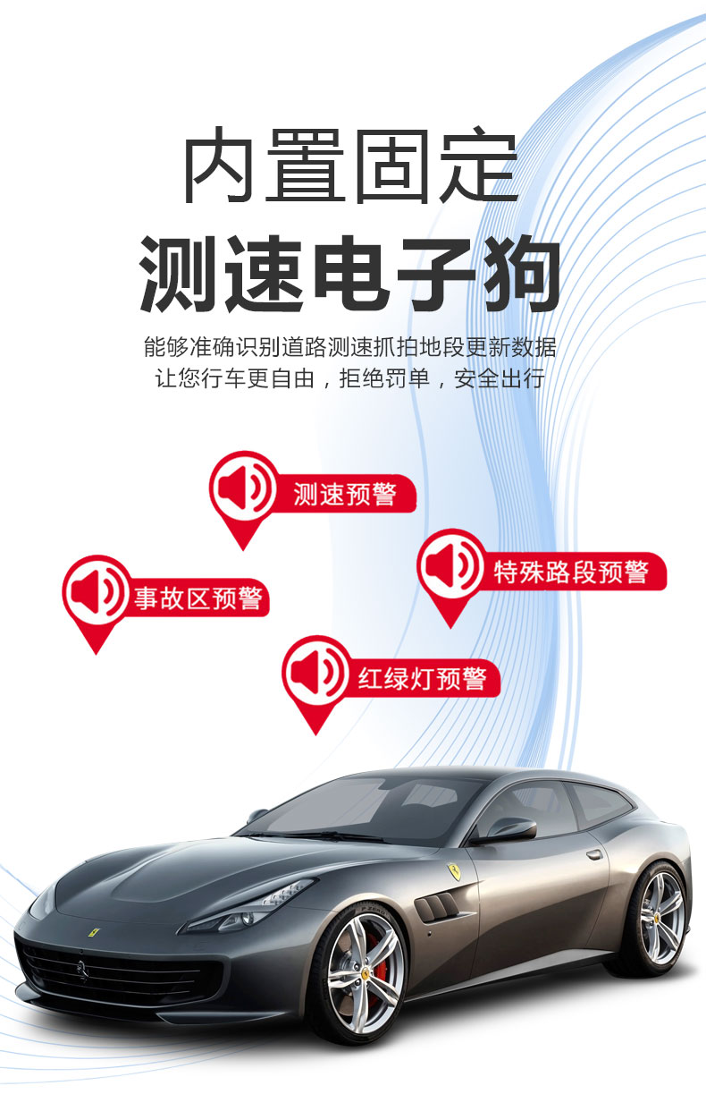 USB HD dash cam, speed monitoring device, in-car camera with HD night vision, and ADAS auxiliary functions