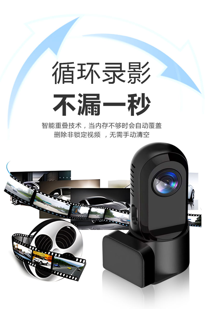 USB HD dash cam, speed monitoring device, in-car camera with HD night vision, and ADAS auxiliary functions