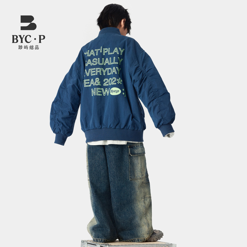 Bycp Trendy Children's Clothing Set, Boys' American Street Style Letter Print Jacket Casual Coat Bycp Trendy Children's Clothing Set, Boys' American Street Style Letter Print Jacket Casual Coat