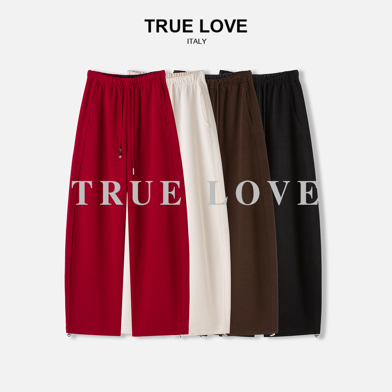 【Fortune Pants】Autumn Elastic Waist Drawstring Loose Wide-Leg Pants Td3J8212211A 【Fortune Pants】Autumn Elastic Waist Drawstring Loose Wide-Leg Pants Td3J8212211A