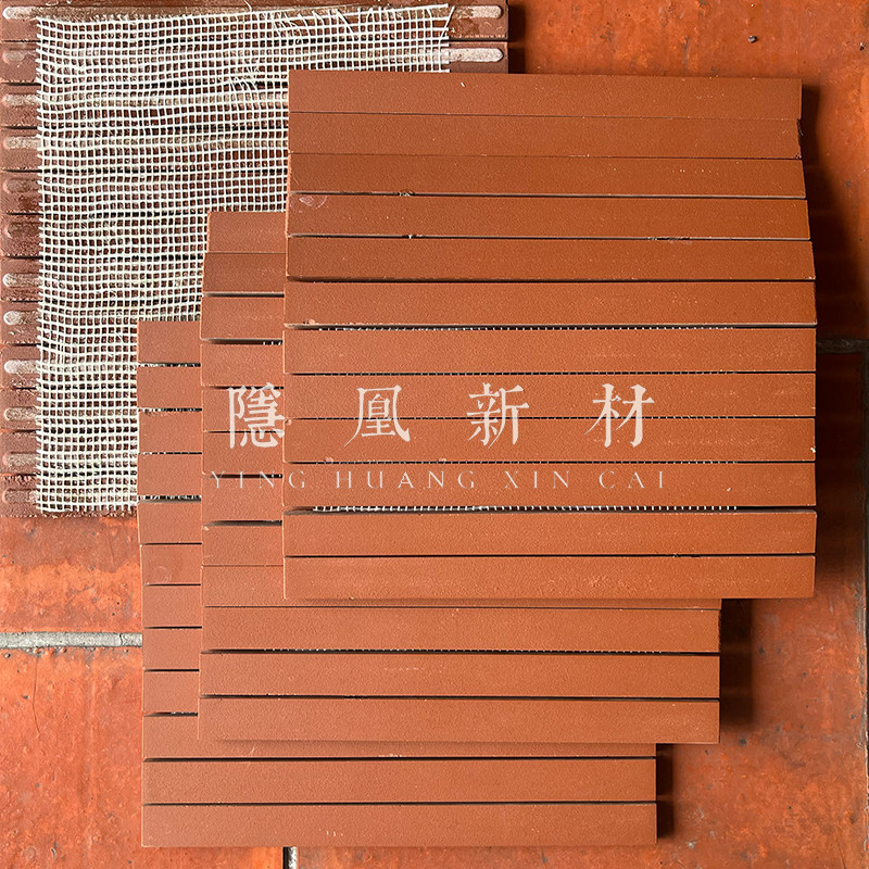 Red Brick Strips for Indoor and Outdoor Decoration, Clay Brick Tiles, Small Brick Tiles for Wall Hanging, Chain Restaurants, Milk Tea and Coffee Shops, Red Brick Pieces