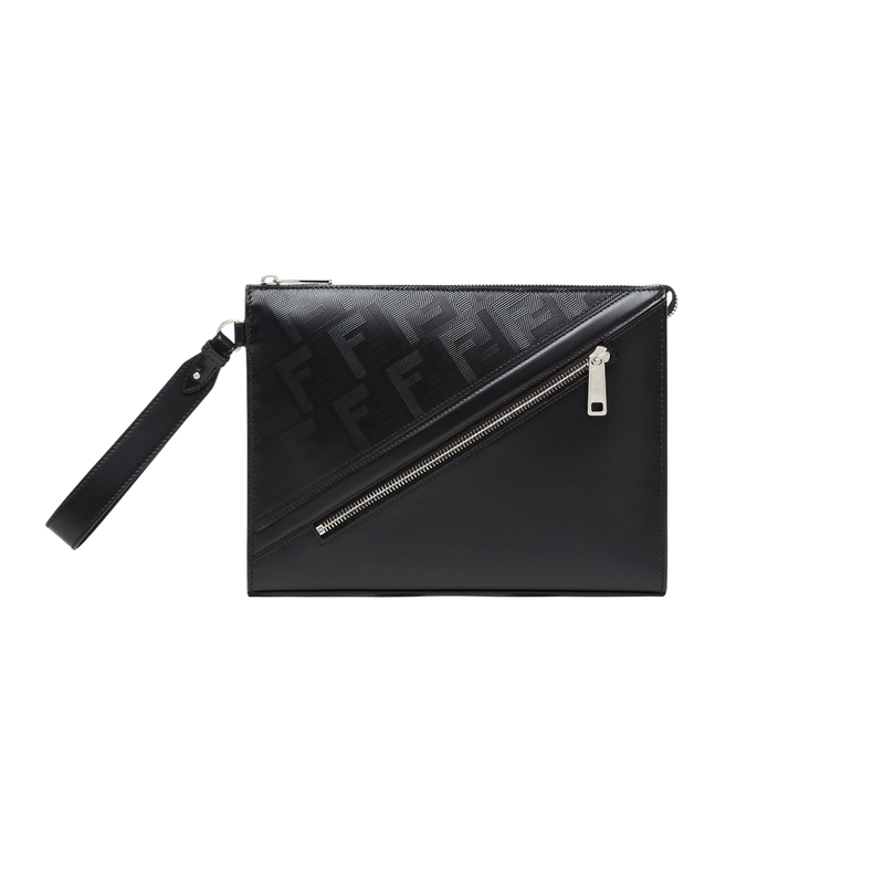 Fendi Fendi Shadow Diagonal Clutch Bag