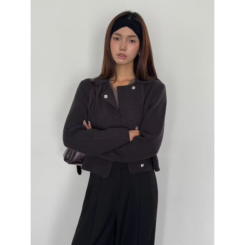 Lamagiefemme "More Than Just a Little" Heartwarming Small Lapel Knit Jacket M26081805