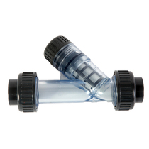 PVC transparent filter Y-type plastic pipe filter UPVC-resistant acid-base filter Hubei Shaanxi Hunan