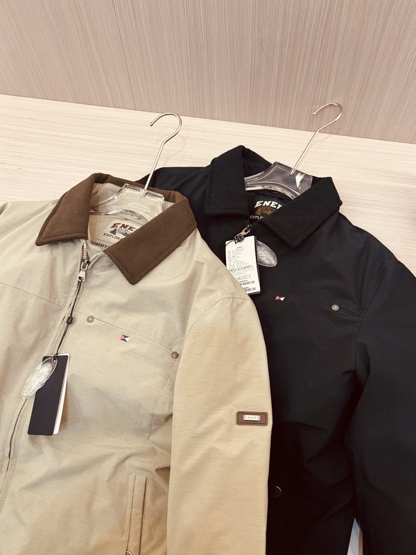 Tommy&Jacky-Aw Men's Executive Casual Retro Flight Jacket Corduroy Patchwork down Jacket 2763