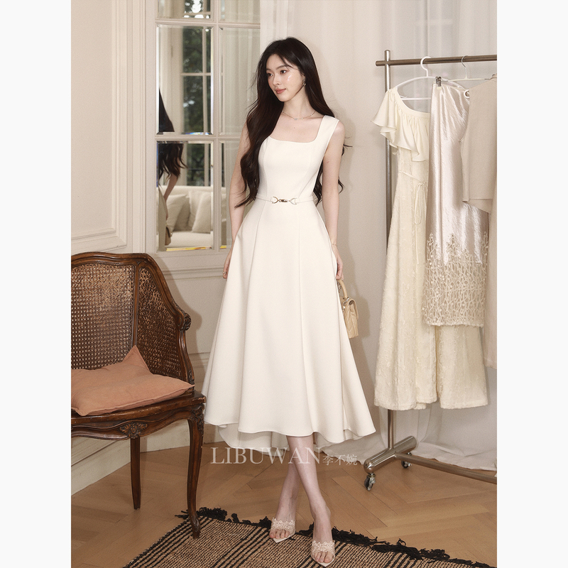Li Buwan, White Magnolia, First Love, White Moonlight, Gentle and Versatile Little White Dress