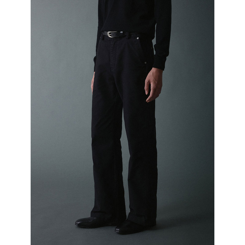 Kansue / Two-Tone Washed Vintage Straight-Fit Retro Lumberjack Work Pants Kansue / Two-Tone Washed Vintage Straight-Fit Retro Lumberjack Work Pants