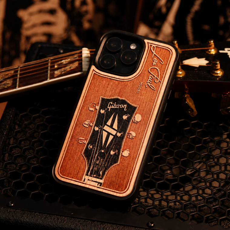 VSTA Wood Carving Artistic Guitar iPhone Case