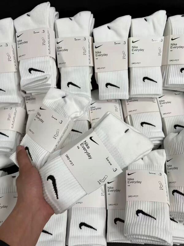 【 Nike 】Authentic Socks for Sports, Yoga, Leisure, Basketball, Badminton, Towel Bottom Mid-Calf Socks for Men and Women 【 Nike 】Authentic Socks for Sports, Yoga, Leisure, Basketball, Badminton, Towel Bottom Mid-Calf Socks for Men and Women