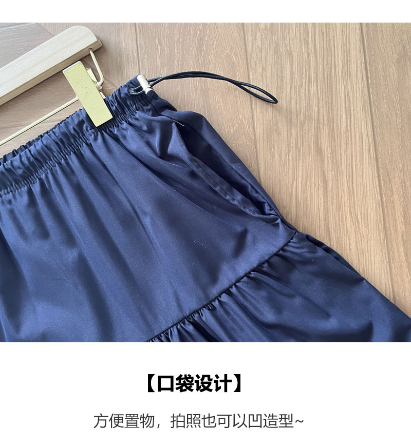孕妇日系学院风半身裙子夏季薄款时尚显瘦百搭慵懒蓬蓬裙a字中裙 — 7