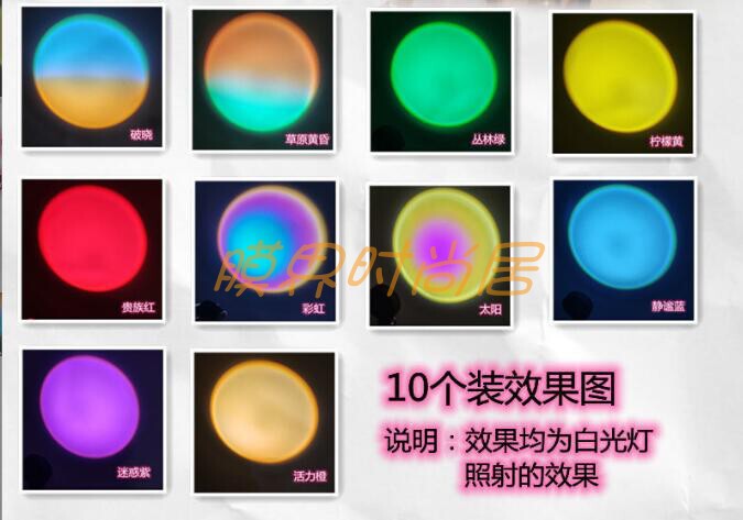 Self-Adhesive Spotlight Atmosphere Sticker Color-Changing Film Light Color-Changing Round Corridor Light High-Temperature Resistant Colorful Light Film