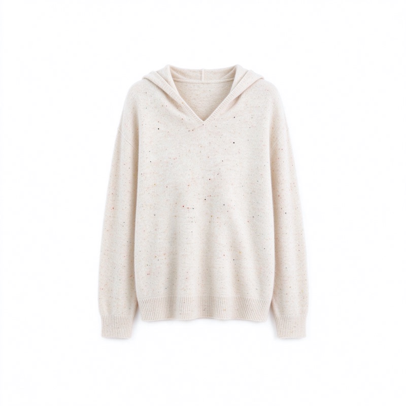 Autumn and Winter One-Piece Hooded Colorful Dot Knit Sweater Base Layer A02N72 Autumn and Winter One-Piece Hooded Colorful Dot Knit Sweater Base Layer A02N72