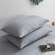 Washed cotton pillowcase A pair of 100% cotton pillowcase Two 48*74cm adult cotton envelope pillow cover