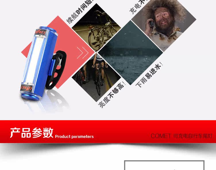 Eclairage pour vélo MINAS - Taillights - Ref 2400187 Image 10