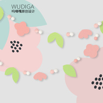 Flowers leaves fresh meritocratic meritocracy Flowers Party Birthday Dress Childrens House Decorations Sooo original design New products