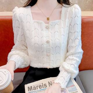 韩版加绒方领蕾丝打底衫女春秋2025秋装新款洋气内搭小衫长袖上衣