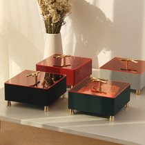 Debris-containing cartridge cover dust-proof living room snacks containing box Xuanguan Key simple cosmetic brief Jewelry Brief