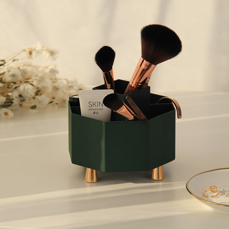 Nordic in iron makeup brush brush cosmetic brush brush red lip glaze decoration frame cosmetic box