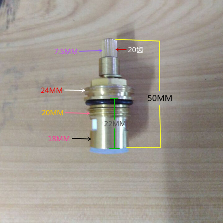Tap ceramic sheet large out water copper valve core concealed tap shower shower head shower accessories hot and cold water mixing valve core