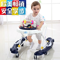 Baby Walker Chống rollover Đa năng gấp 6 / 7-18 tháng Nam Bé gái Nữ đẩy trẻ em Có thể ngồi xe đạp đẩy cho bé