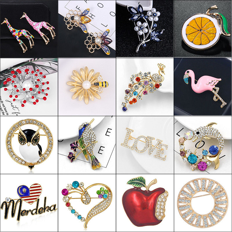 Japan and South Korea brooch fashion personality temperament Sweater suit shirt corsage girl atmosphere pin niche creative buckle pin